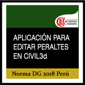 1490 EDITOR DE PERALTES CIVIL3D NORMA DG 2018 PERÚ