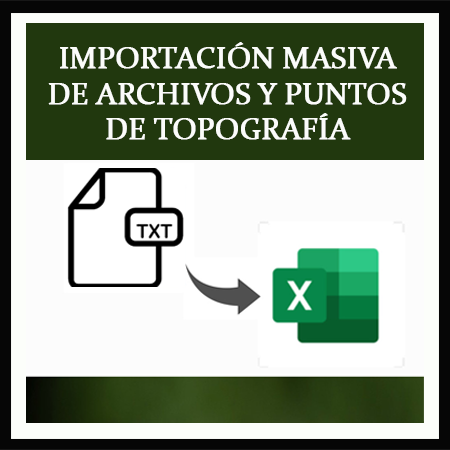 2206 IMPORTACIÓN MASIVA DE PUNTOS DE TOPOGRAFÍA